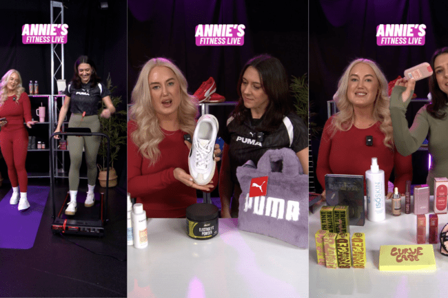 TikTok Live presenters selling fittness and beauty products